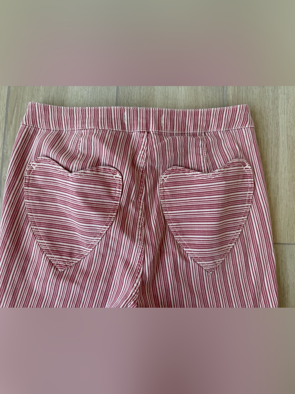 Free People Be Mine Heart Pocket Bell Bottoms 30 - Picture 12 of 15